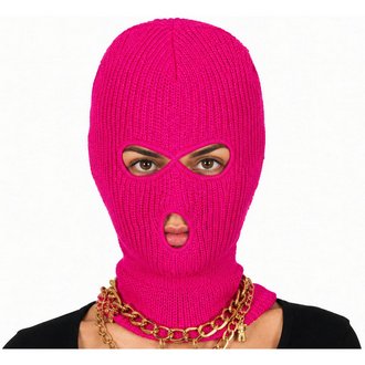 Neon Pink Balaclava Maszk Felnőtteknek