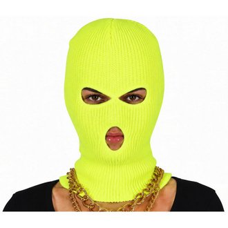 Neon Sárga Balaklava Maszk Felnőtteknek