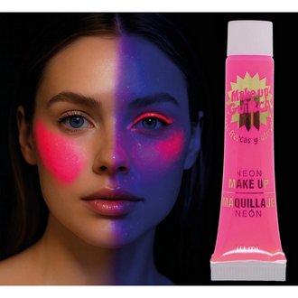 Neon UV Sminkfesték Tubus, Rózsaszín, 10 ml