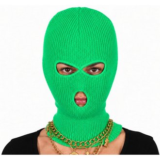 Neon Zöld Balaclava Maszk Felnőtteknek