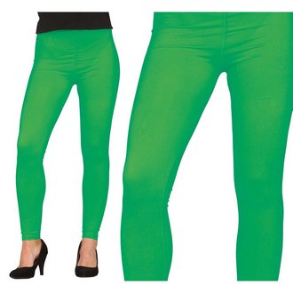 Neon Zöld Női Leggings a 80-as Évek Tematikus Partijára