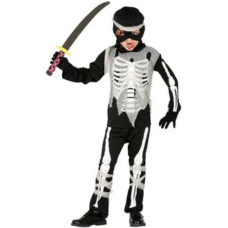 Ninja Csontváz Fiú Jelmez Halloweenre