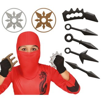 Ninja Fegyver Kiegészítő Szett Gyerekeknek, 10 darabos