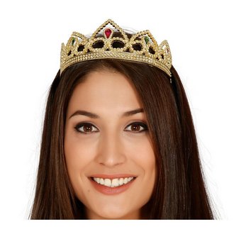 Női Ezüst Hercegnő Tiara Színes Kövekkel