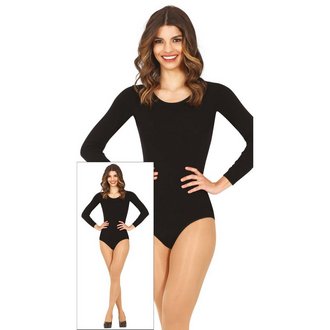 Női Fekete Hosszú Ujjú Leotard