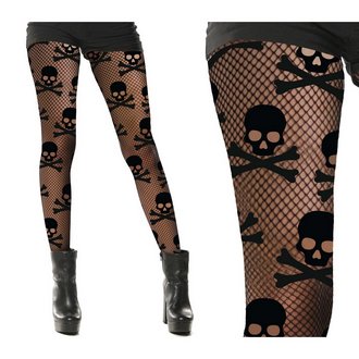 Női Hálós Koponyás Harisnya Halloweenre