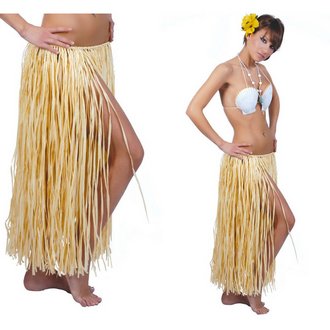 Női Hawaii Szalma Szoknya, 70 cm