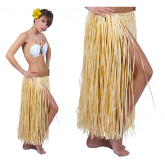Női Hawaii Szalma Szoknya, 75 cm