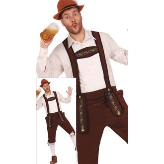 Oktoberfest Férfi Jelmez Szett Kantáros Nadrággal