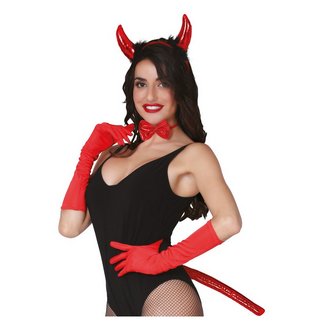 Ördög Kiegészítő Szett Nőknek Halloweenre, 3 részes