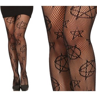 Ördögi Hálós Harisnyanadrág Pentagram Mintával Nőknek Halloweenre
