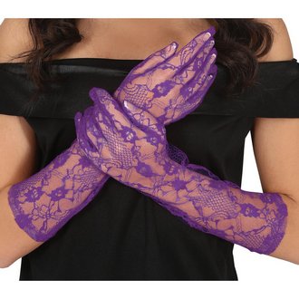 Orgonalila Női Csipkés Kesztyű,  38 cm