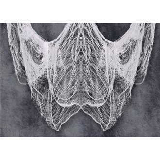 Óriás Fehér Pókháló Dekorációs Anyag Halloweenre, 200x500 cm