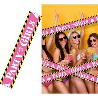 Party Girls Dekorációs Szalag Lánybúcsúra, 6 m x 7,6 cm