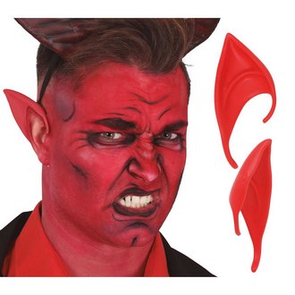 Piros Ördög Fülek Kiegészítő Halloweenre