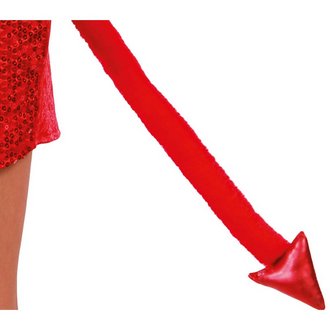 Piros Ördögfarok Kiegészítő Halloweenre, 43 cm