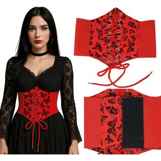 Piros Pillangós Fűző Női Kiegészítő Halloweenre