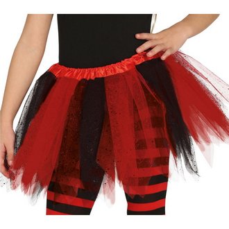 Piros Zöld-fekete Boszorkány Tütü Szoknya Lányoknak Halloweenre,  30 cm
