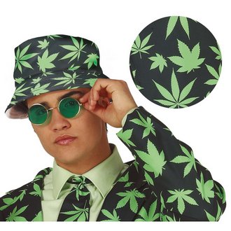 Rasta Fűlevél Mintás Bucket Kalap Legénybúcsúra