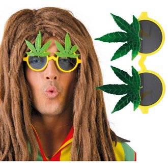 Rasta Fűlevél Parti Napszemüveg Legénybúcsúra