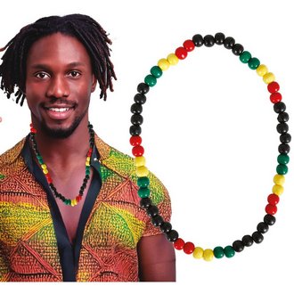 Rastafari Fa Gyöngy Nyaklánc