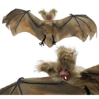 Rémisztő Plüss Denevér Dekoráció Halloweenre, 60 cm