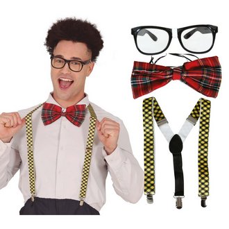 Retro Nerd Kiegészítő Szett Felnőtteknek