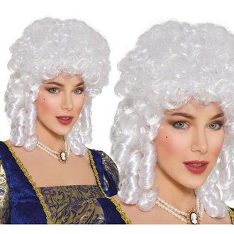 Rokokó Marie Antoinette Női Paróka, Fehér