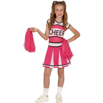 Rózsaszín Cheerleader Lány Jelmez