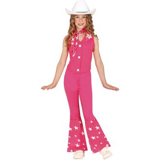 Rózsaszín Cowboy Lány Jelmez Szett