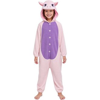 Rózsaszín és Lila Macska Kigurumi Jelmez Gyerekeknek