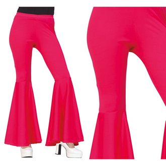 Rugalmas Pink Női Harangnadrág a 70-es Évekhez