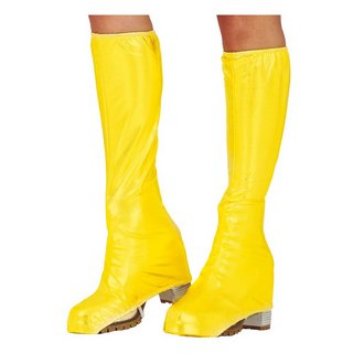 Sárga 70-es Évek Csizmafedő Felnőtt Unisex Jelmezhez, 45 cm