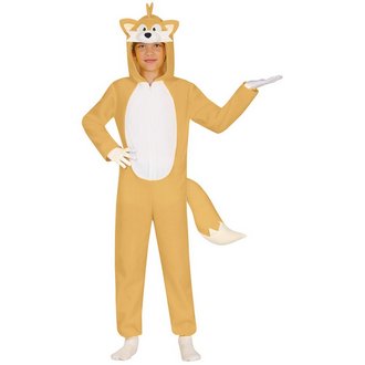 Sárga Kigurumi Róka Gyerek Jelmez