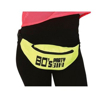 Sárga Pink 80-as évek Party Lány Övtáska Nőknek