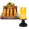 12 db-os Halloween Tökfej LED Gyertya Szett, 12.5 cm