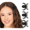 3 db Fekete Pók Hajcsat Szett Lányoknak Halloweenre, 3 cm