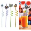4 darabos Halloween Szívószál Szett, 27 cm
