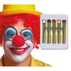 5 db-os Színes Sminkceruza Szett Bohócoknak Halloweenre, 1,9 gr