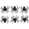 6 db Csillámos Pók Dekoráció Halloweenre, 7 cm