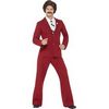A Híres Ron Burgundy Legendája Ron Burgundy Jelmez Férfiaknak Öltönnyel, Bajusszal, Inggel és Nyakkendővel - M