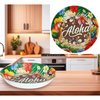 Aloha Papagájos Műanyag Tál Hawai Partira, 32 cm