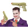 Arany Fémhatású Pisztoly Kiegészítő Halloweenre, 22 cm