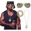 Arany Hip-hop Kiegészítő Szett Férfiaknak, 3 részes