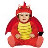 Aranyos Piros Sárkány Jelmez Csecsemőknek Halloweenre, 12 - 18 Hónap