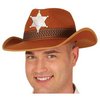 Barna Filc Cowboy Sheriff Kalap Felnőtteknek