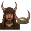 Barna Műszőrme Viking Sisak Szarvakkal Felnőtteknek