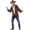 Barna Sheriff Jelmez Férfiaknak Kabáttal, Kalappal és Kendővel - L