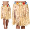 Bézs Hawaii Szoknya Virágokkal Nőknek,  55 cm