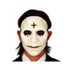 Bézs Keresztes PVC Maszk Halloweenre